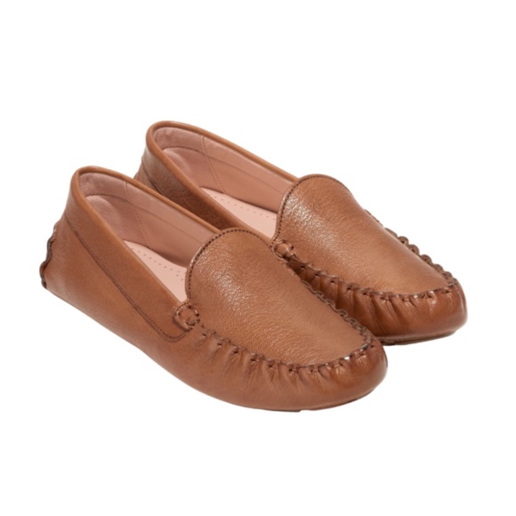Cole Haan Evelyn Soft Leather Brown Old Money Drivers Loafers Size 7.5 - Picture 1 of 7